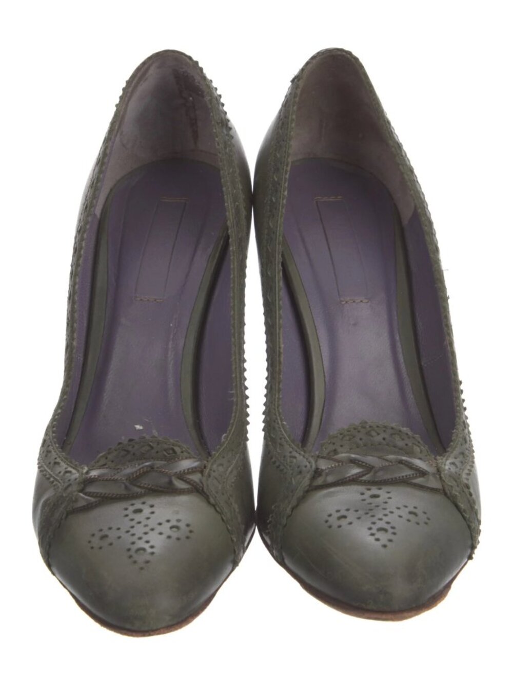 Bottega Veneta green pumps